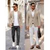 imageCOOFANDY Mens Casual Stretch Blazer Jacket Regular Fit Lightweight Sport Coat Two Button Suit JacketsKhaki