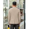 imageCOOFANDY Mens Casual Stretch Blazer Jacket Regular Fit Lightweight Sport Coat Two Button Suit JacketsKhaki
