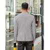 imageCOOFANDY Mens Casual Stretch Blazer Jacket Regular Fit Lightweight Sport Coat Two Button Suit JacketsLight Grey
