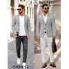 imageCOOFANDY Mens Casual Stretch Blazer Jacket Regular Fit Lightweight Sport Coat Two Button Suit JacketsLight Grey