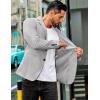 imageCOOFANDY Mens Casual Stretch Blazer Jacket Regular Fit Lightweight Sport Coat Two Button Suit JacketsLight Grey