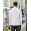 imageCOOFANDY Mens Casual Stretch Blazer Jacket Regular Fit Lightweight Sport Coat Two Button Suit JacketsWhite