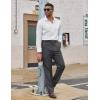 imageCOOFANDY Mens Dress Pants Regular Fit Flat Front Pant Expandable Waist Casual SlacksGray