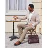imageCOOFANDY Mens Dress Pants Regular Fit Flat Front Pant Expandable Waist Casual SlacksKhaki