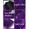 imageCOOFANDY Mens Shiny Sequin Blazer Tuxedo Party Dinner Prom One Button Suit JacketPurple