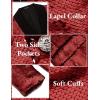 imageCOOFANDY Mens Shiny Sequin Blazer Tuxedo Party Dinner Prom One Button Suit JacketWine Red