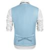 imageCOOFANDY Mens Suit Vest Formal Dress Vest Slim Fit Buesiness Wedding WaistcoatSky Blue