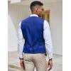 imageCOOFANDY Mens Suit Vest Slim Fit Formal Dress Waistcoat Casual Business Vests for Suit or TuxedoBlue