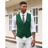 imageCOOFANDY Mens Suit Vest Slim Fit Formal Dress Waistcoat Casual Business Vests for Suit or TuxedoGreen