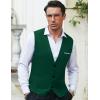 imageCOOFANDY Mens Suit Vest Slim Fit Formal Dress Waistcoat Casual Business Vests for Suit or TuxedoGreen