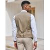 imageCOOFANDY Mens Suit Vest Slim Fit Formal Dress Waistcoat Casual Business Vests for Suit or TuxedoLight Khaki