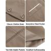 imageCOOFANDY Mens Suit Vest Slim Fit Formal Dress Waistcoat Casual Business Vests for Suit or TuxedoLight Khaki