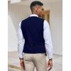 imageCOOFANDY Mens Suit Vest Slim Fit Formal Dress Waistcoat Casual Business Vests for Suit or TuxedoNavy Blue