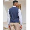imageCOOFANDY Mens Suit Vest Slim Fit Formal Dress Waistcoat Casual Business Vests for Suit or TuxedoPeacock Blue