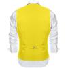 imageCOOFANDY Mens Suit Vest Slim Fit Formal Dress Waistcoat Casual Business Vests for Suit or TuxedoYellow