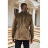 imageCOOFANDY Mens Velvet Tuxedo One Button Jacket Dinner Prom Wedding Blazer JacketBrown