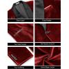imageCOOFANDY Mens Velvet Tuxedo One Button Jacket Dinner Prom Wedding Blazer JacketRed