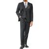 imageCOOFANDY Mens 3 Pieces Suits Classic Fit 2 Buttons Dress Suit Set Wedding Business Dinner Prom Jacket Vest PantsDark Grey