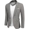 Striped Blazer - Dark Gray
