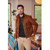 imageCOOFANDY Men Casual Knit Sweater Quarter Button Henley Long Sleeve Slim Fit Twisted Pullover SweaterBlack