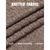 imageCOOFANDY Men Casual Knit Sweater Quarter Button Henley Long Sleeve Slim Fit Twisted Pullover SweaterBrown and White
