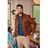 imageCOOFANDY Men Casual Knit Sweater Quarter Button Henley Long Sleeve Slim Fit Twisted Pullover SweaterDark Blue