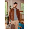 imageCOOFANDY Men Casual Knit Sweater Quarter Button Henley Long Sleeve Slim Fit Twisted Pullover SweaterLight Grey