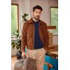 imageCOOFANDY Men Casual Knit Sweater Quarter Button Henley Long Sleeve Slim Fit Twisted Pullover SweaterNavy Blue