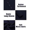 imageCOOFANDY Men Casual Knit Sweater Quarter Button Henley Long Sleeve Slim Fit Twisted Pullover SweaterNavy Blue