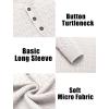 imageCOOFANDY Men Casual Knit Sweater Quarter Button Henley Long Sleeve Slim Fit Twisted Pullover SweaterWhite