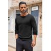 imageCOOFANDY Mens Crewneck Sweater Casual Lightweight Knitted Pullover Sweater with PocketBlack