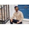 imageCOOFANDY Mens Crewneck Sweater Casual Lightweight Knitted Pullover Sweater with PocketLight Khaki