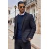 imageCOOFANDY Mens Crewneck Sweater Casual Lightweight Knitted Pullover Sweater with PocketNavy Blue