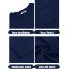 imageCOOFANDY Mens Crewneck Sweater Casual Lightweight Knitted Pullover Sweater with PocketNavy Blue