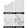imageCOOFANDY Mens Crewneck Sweater Casual Lightweight Knitted Pullover Sweater with PocketWhite