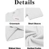 imageCOOFANDY Mens Knit T Shirt Short Sleeve Crewneck Casual Vintage TShirts Summer Twist Knitted Pullover TeeWhite