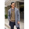 imageCOOFANDY Mens Shawl Collar Sweaters VNeck Relaxed Fit Cable PulloversLight Brown
