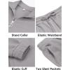 imageCOOFANDY Mens 2 Piece Tracksuit Casual Sweatsuits Full Zip Track Suits Jogging Athletic Suit SetsLight Grey