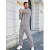 imageCOOFANDY Mens 2 Piece Tracksuit Casual Sweatsuits Full Zip Track Suits Jogging Athletic Suit SetsLight Grey