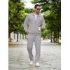 imageCOOFANDY Mens 2 Piece Tracksuit Casual Sweatsuits Full Zip Track Suits Jogging Athletic Suit SetsLight Grey