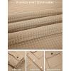 imageCOOFANDY Mens Casual Shirt Jacket Button Down Waffle Jacket Long Sleeve Sweater Jackets Quilted Shacket OvershirtKhaki