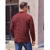 imageCOOFANDY Mens Casual Shirt Jacket Button Down Waffle Jacket Long Sleeve Sweater Jackets Quilted Shacket OvershirtWine Red