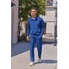 imageCOOFANDY Mens Casual Sweatsuit 2 Piece Athletic Full Zip Tracksuit Jacquard Jogging Set Fashion Jackets And Pants OutfitBlue