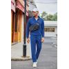 imageCOOFANDY Mens Casual Sweatsuit 2 Piece Athletic Full Zip Tracksuit Jacquard Jogging Set Fashion Jackets And Pants OutfitBlue