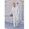 imageCOOFANDY Mens Casual Sweatsuit 2 Piece Athletic Full Zip Tracksuit Jacquard Jogging Set Fashion Jackets And Pants OutfitWhite
