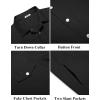 imageCOOFANDY Mens Cotton Denim Jacket Lightweight Trucker Jackets Casual Washed Jean JacketAblack