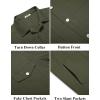 imageCOOFANDY Mens Cotton Denim Jacket Lightweight Trucker Jackets Casual Washed Jean JacketArmy Green