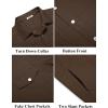 imageCOOFANDY Mens Cotton Denim Jacket Lightweight Trucker Jackets Casual Washed Jean JacketBrown