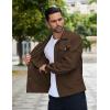imageCOOFANDY Mens Cotton Denim Jacket Lightweight Trucker Jackets Casual Washed Jean JacketBrown