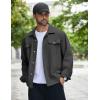 imageCOOFANDY Mens Cotton Denim Jacket Lightweight Trucker Jackets Casual Washed Jean JacketDark Grey